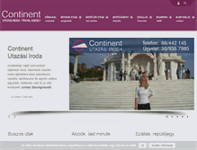 Tablet Screenshot of continent.hu